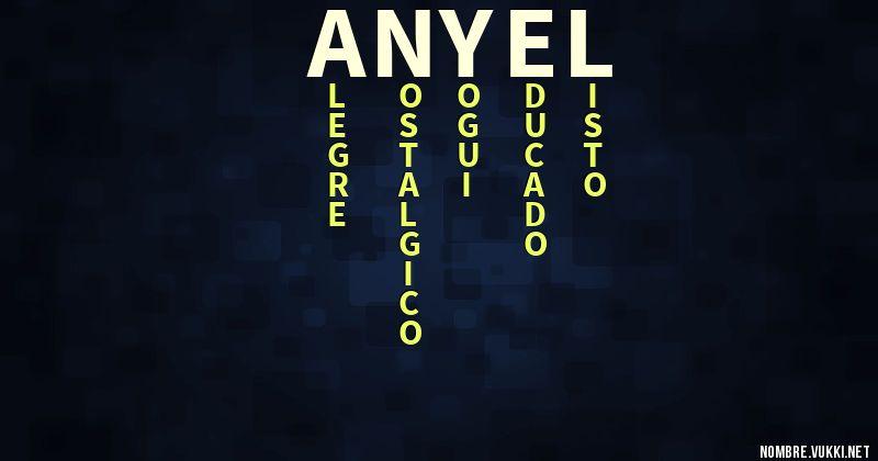 Acróstico anyel