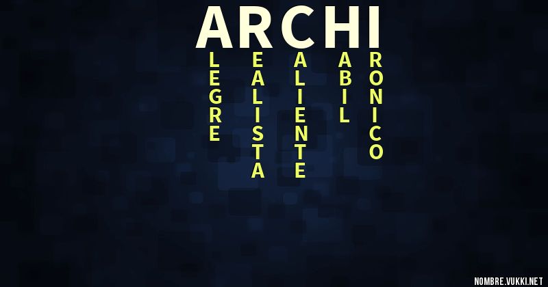 Acróstico archi
