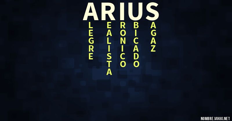 Acróstico arius