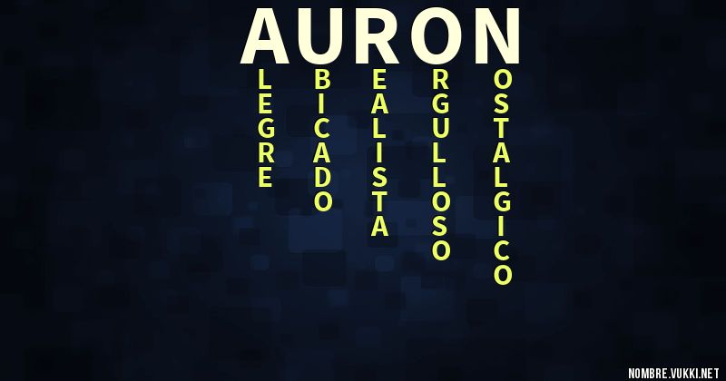 Acróstico auron