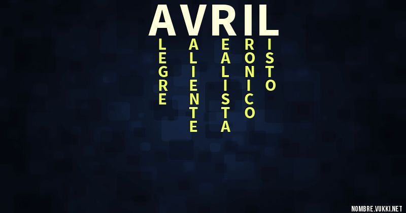 Acróstico avril