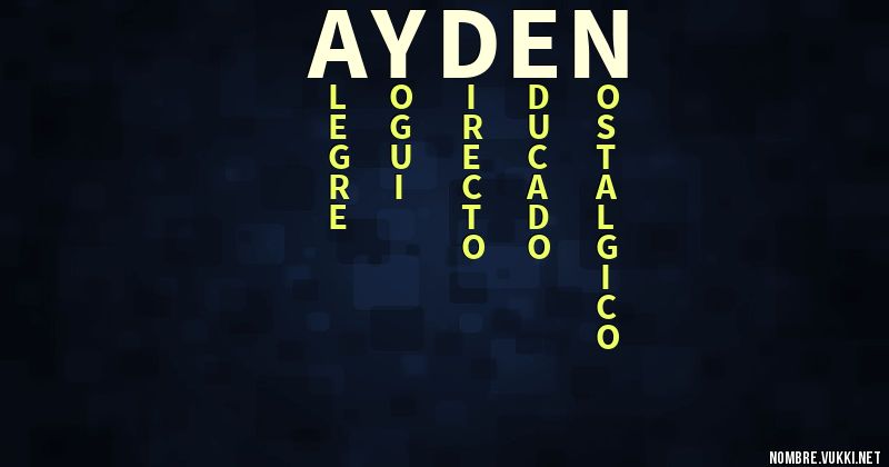 Acróstico ayden