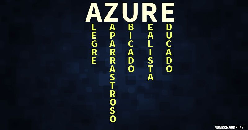 Acróstico azure