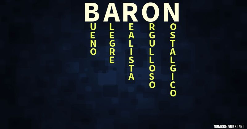 Acróstico baron