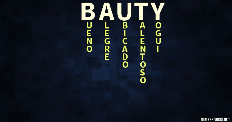 Acróstico bauty