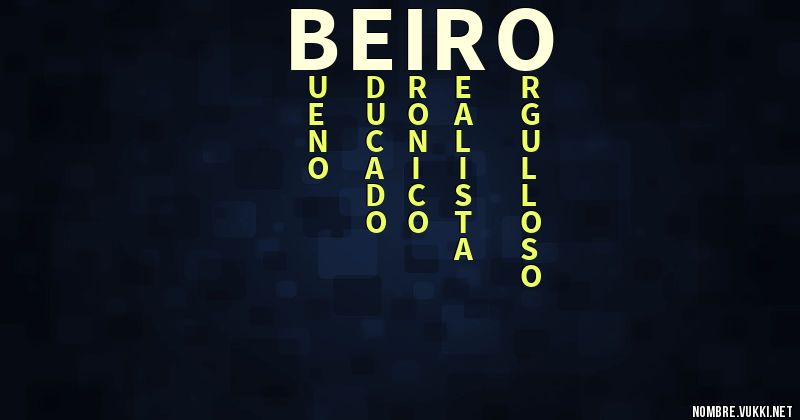 Acróstico beiro