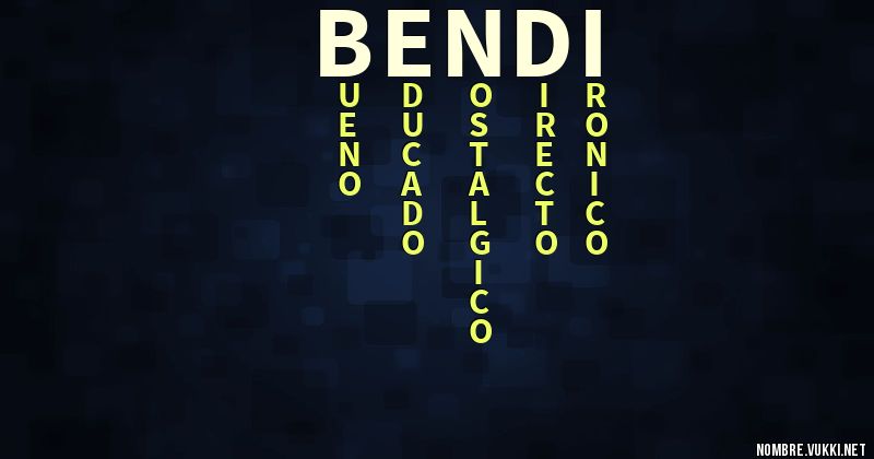Acróstico bendi