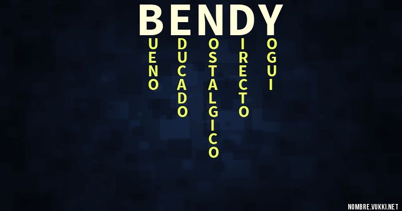 Acróstico bendy