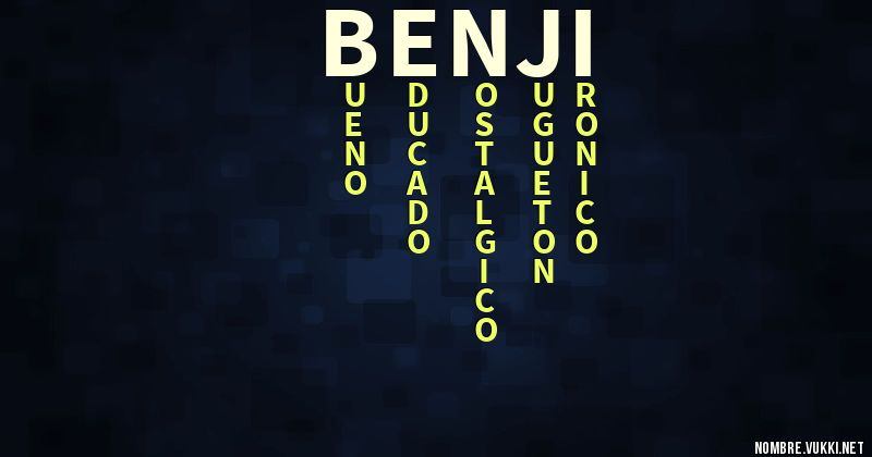 Acróstico benji