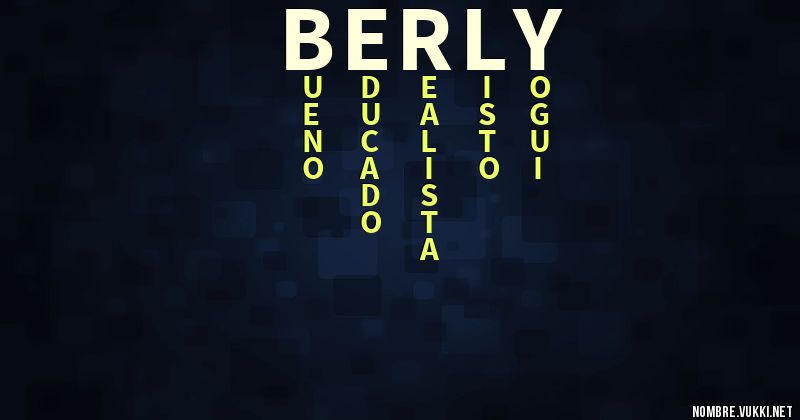 Acróstico berly