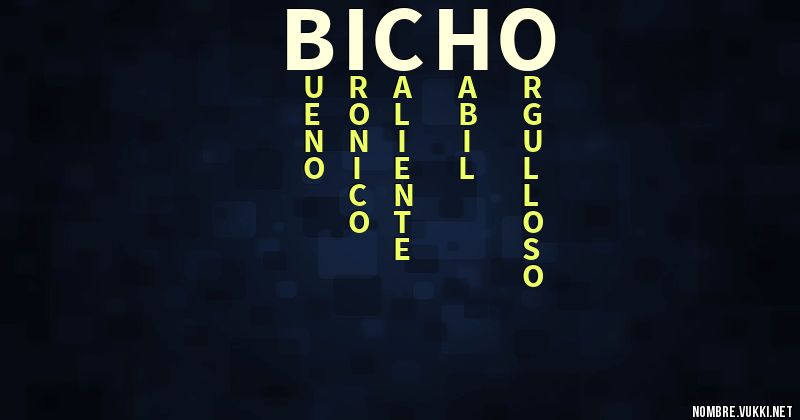 Acróstico bicho