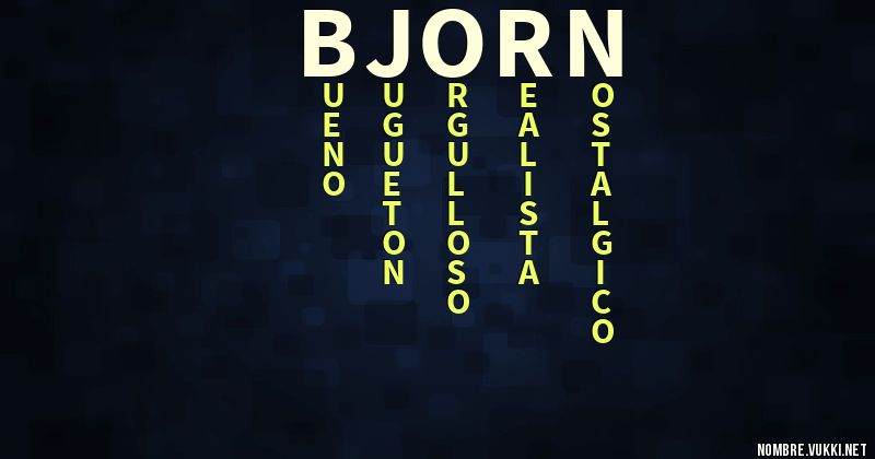 Acróstico bjorn