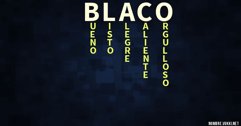 Acróstico blaco