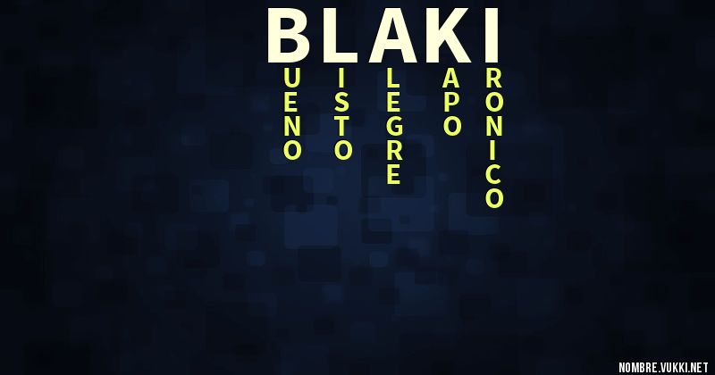 Acróstico blaki