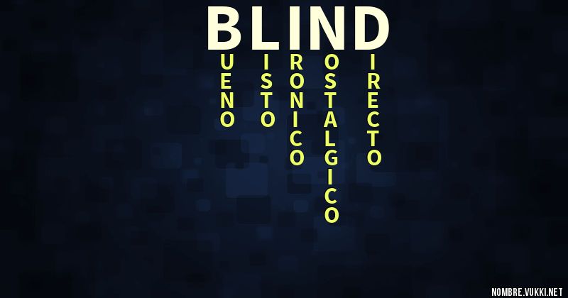 Acróstico blind