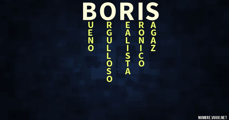 Acróstico borís