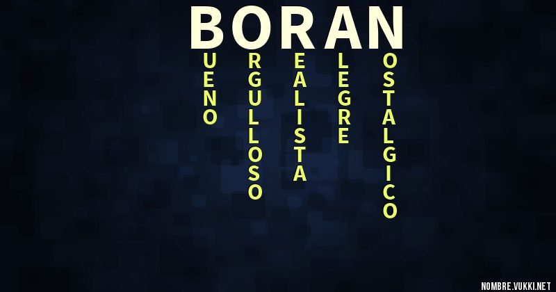 Acróstico boran