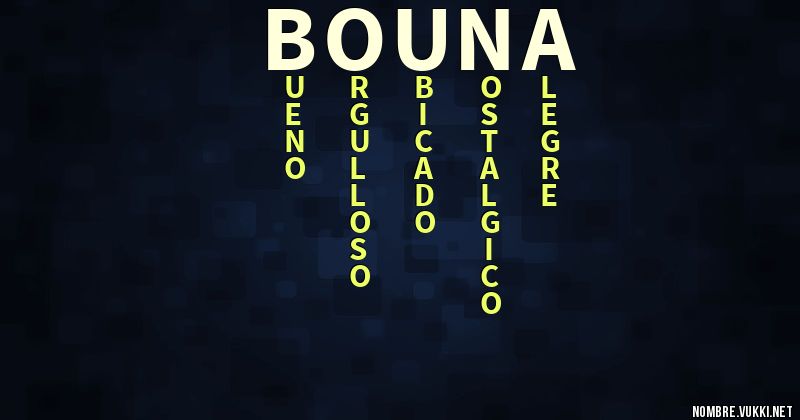 Acróstico bouna
