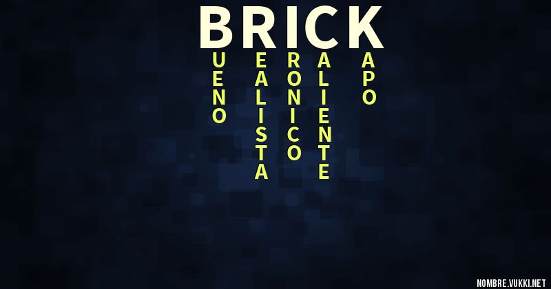 Acróstico brick