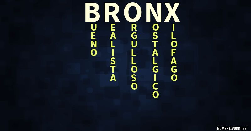 Acróstico bronx
