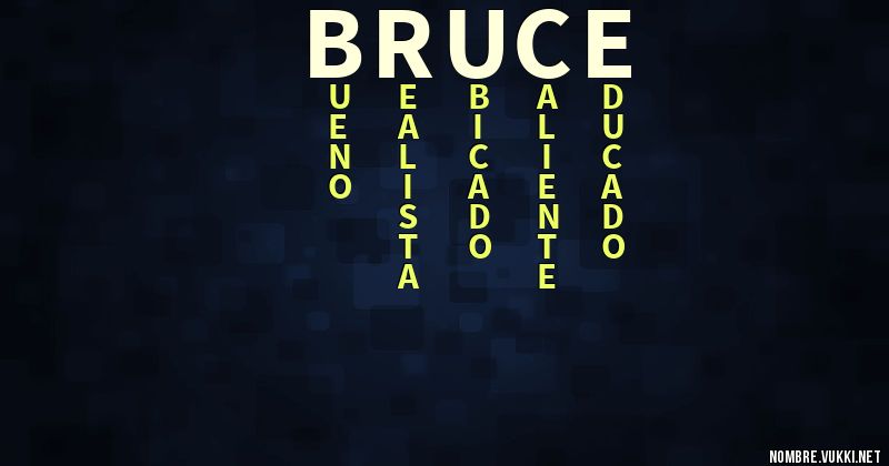 Acróstico bruce