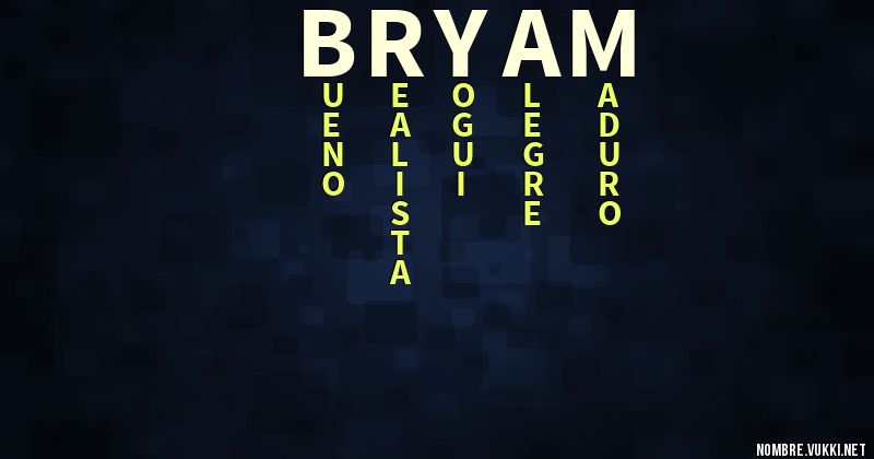 Acróstico bryam