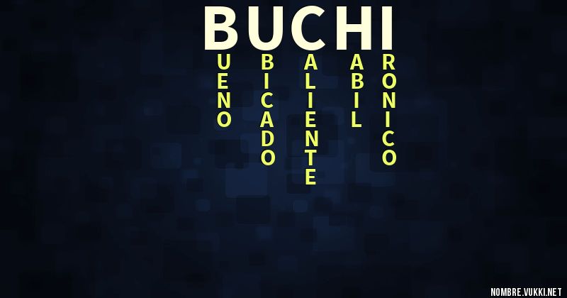 Acróstico buchi