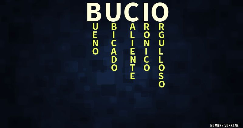 Acróstico bucio