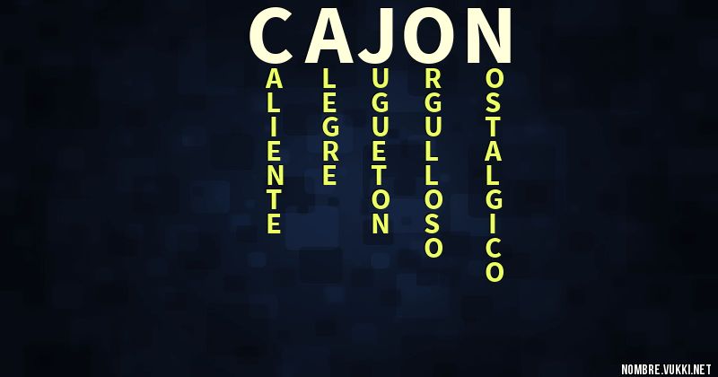 Acróstico cajon