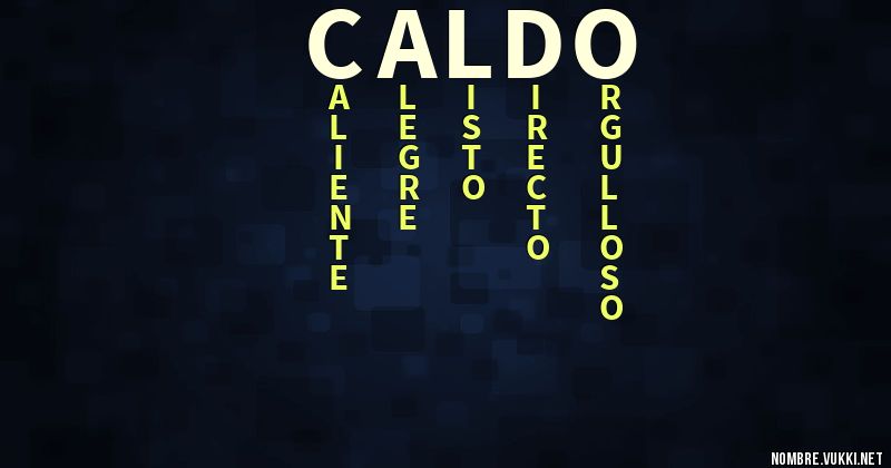 Acróstico caldo