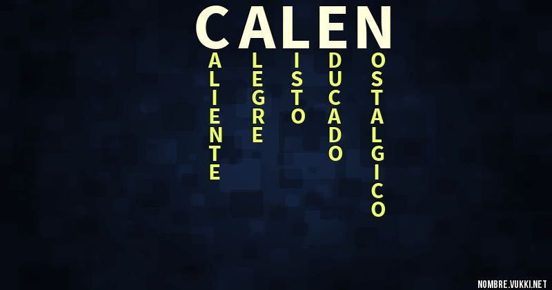 Acróstico calen