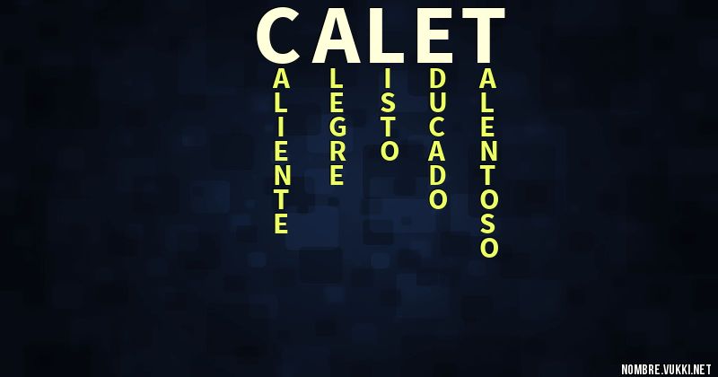 Acróstico calet