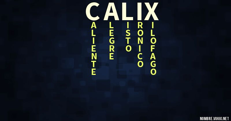 Acróstico calix