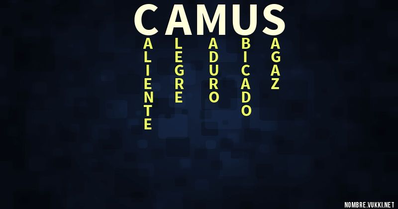 Acróstico camus
