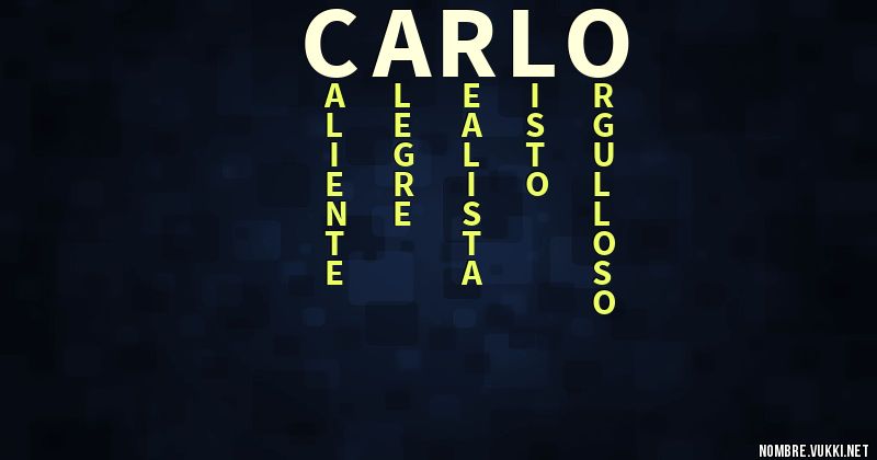 Acróstico carlo