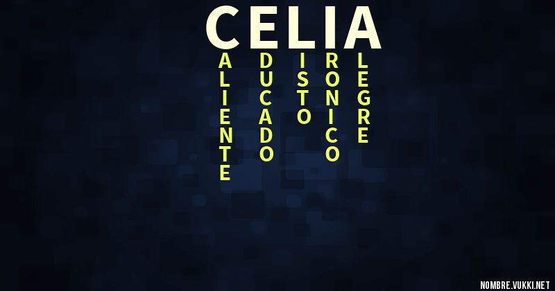 Acróstico celia
