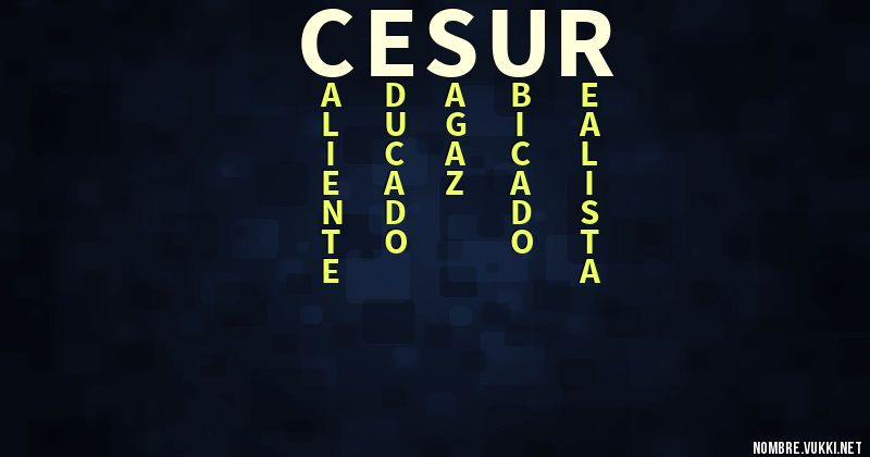 Acróstico cesur