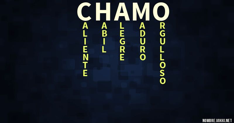 Acróstico chamo