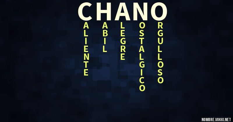 Acróstico chano