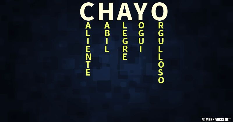 Acróstico chayo