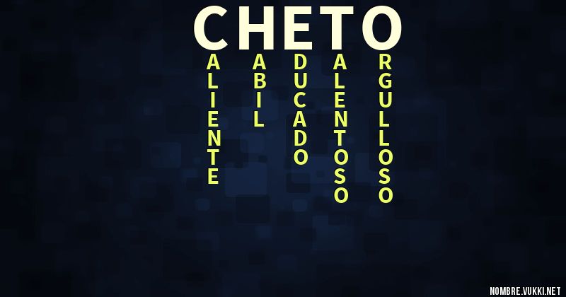 Acróstico cheto