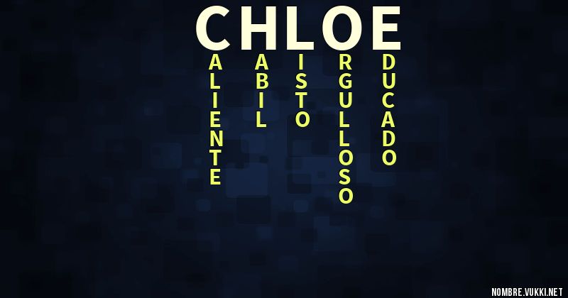 Acróstico chloe