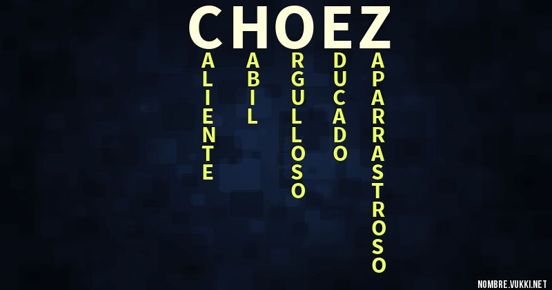 Acróstico choez