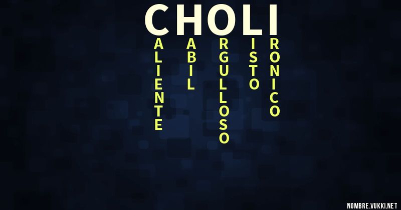 Acróstico choli