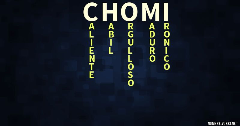Acróstico chomi