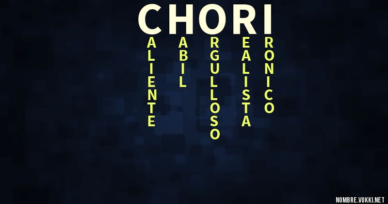 Acróstico chori