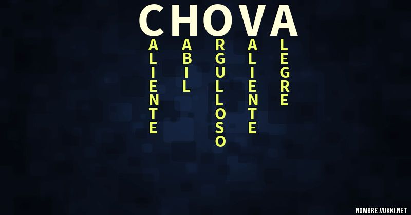 Acróstico chova