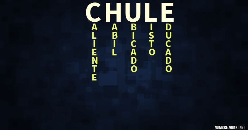 Acróstico chule