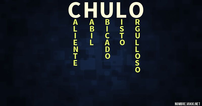 Acróstico chulo