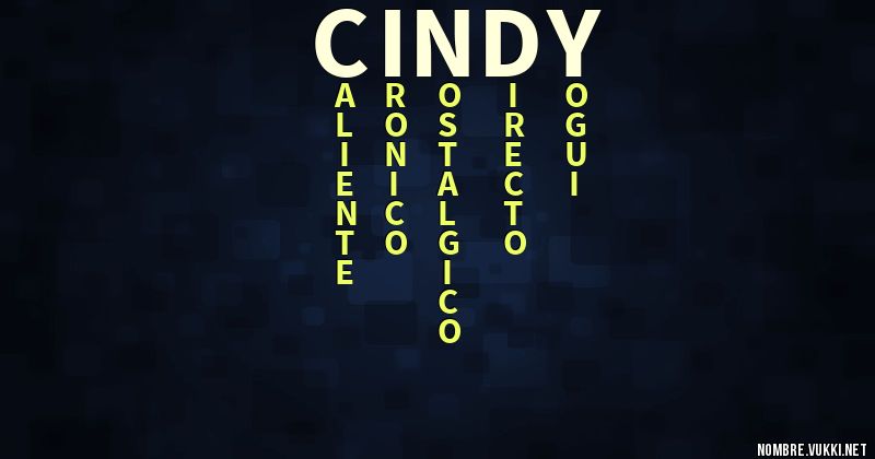 Acróstico cindy